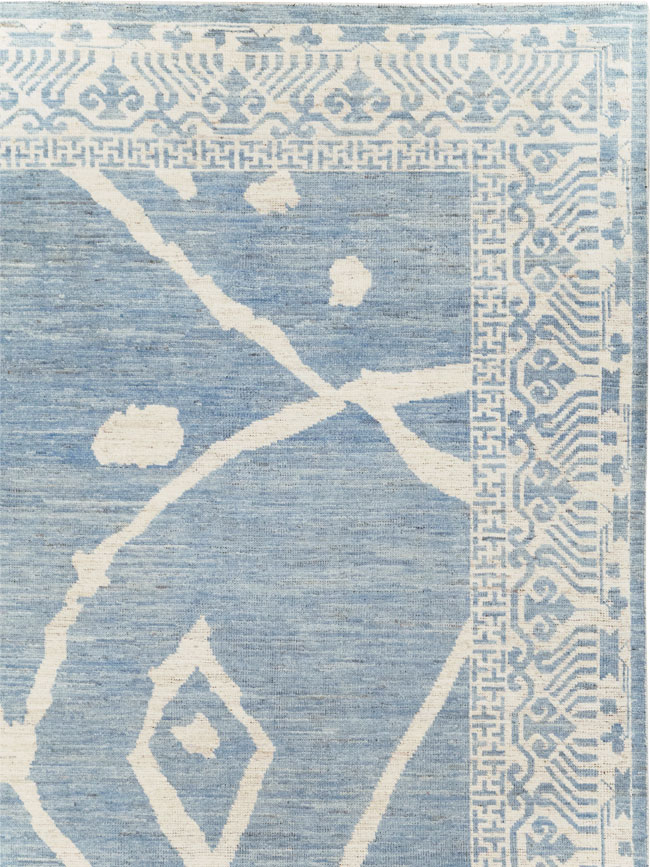 Modern East Turkestan Khotan Room Size Carpet, No.31732 - Staging