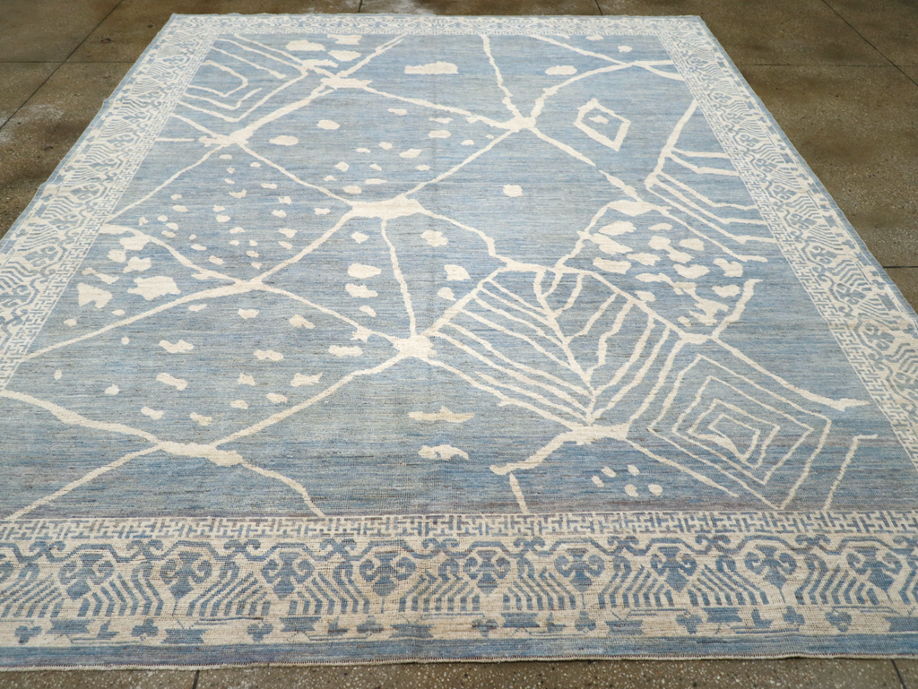 Modern East Turkestan Khotan Room Size Carpet, No.31732 - Staging