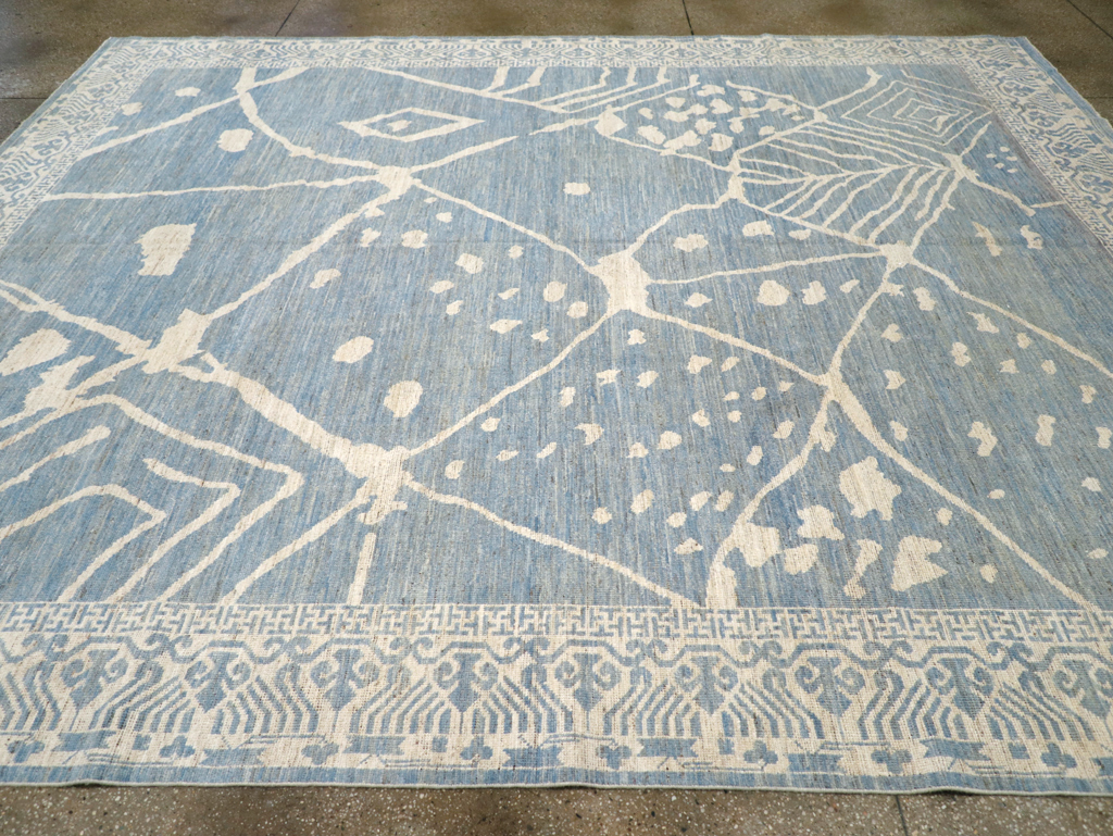 Modern East Turkestan Khotan Room Size Carpet, No.31732 - Staging