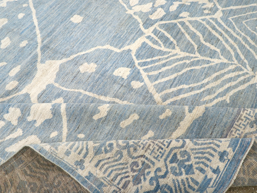 Modern East Turkestan Khotan Room Size Carpet, No.31732 - Staging