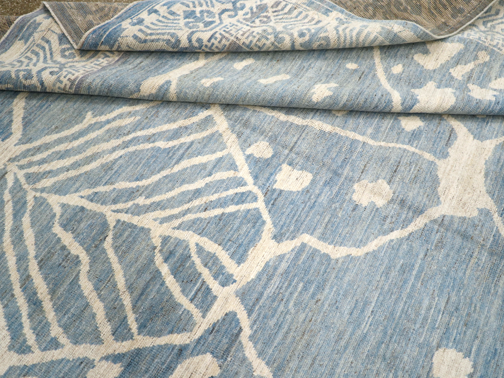 Modern East Turkestan Khotan Room Size Carpet, No.31732 - Staging