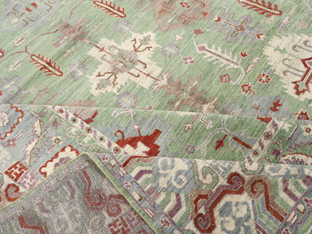 Modern East Turkestan Khotan Room Size Carpet, No.31733 - Staging