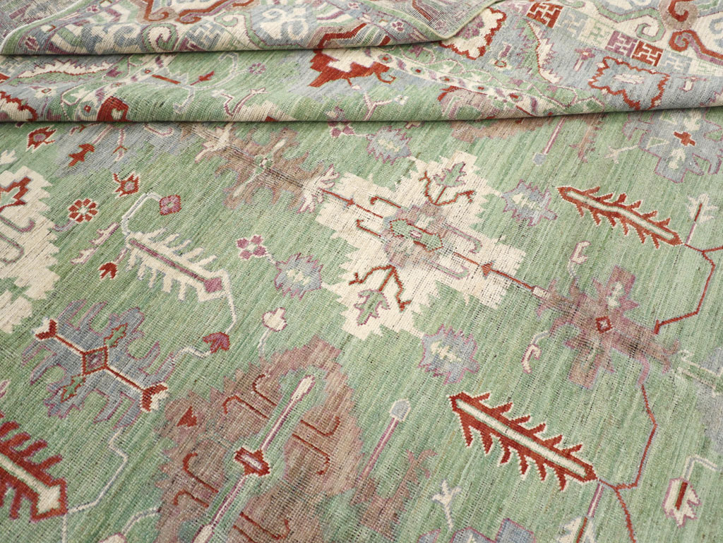 Modern East Turkestan Khotan Room Size Carpet, No.31733 - Staging