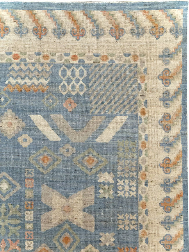 Modern East Turkestan Khotan Small Room Size Carpet, No.31734 - Staging