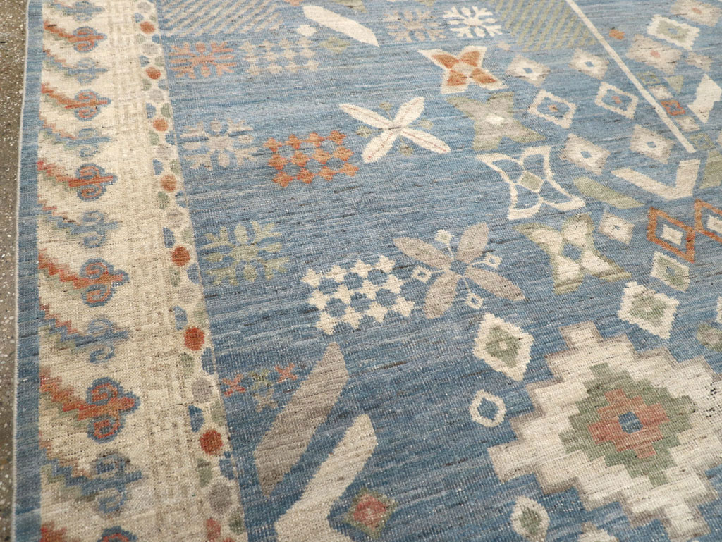 Modern East Turkestan Khotan Small Room Size Carpet, No.31734 - Staging