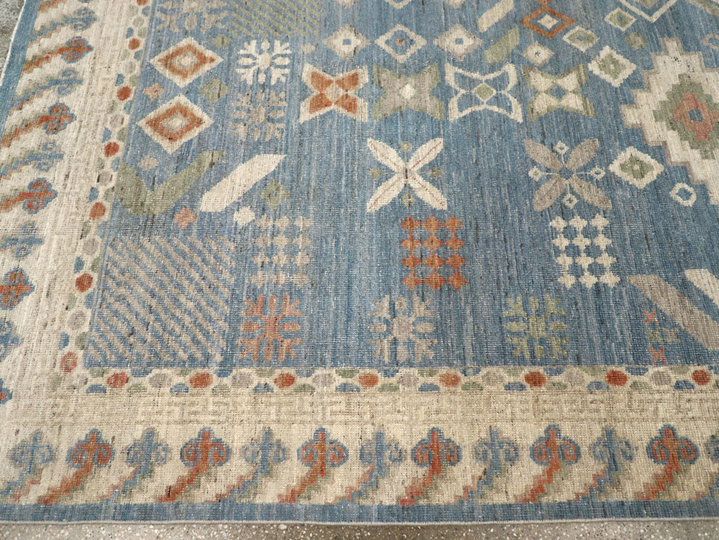 Modern East Turkestan Khotan Small Room Size Carpet, No.31734 - Staging