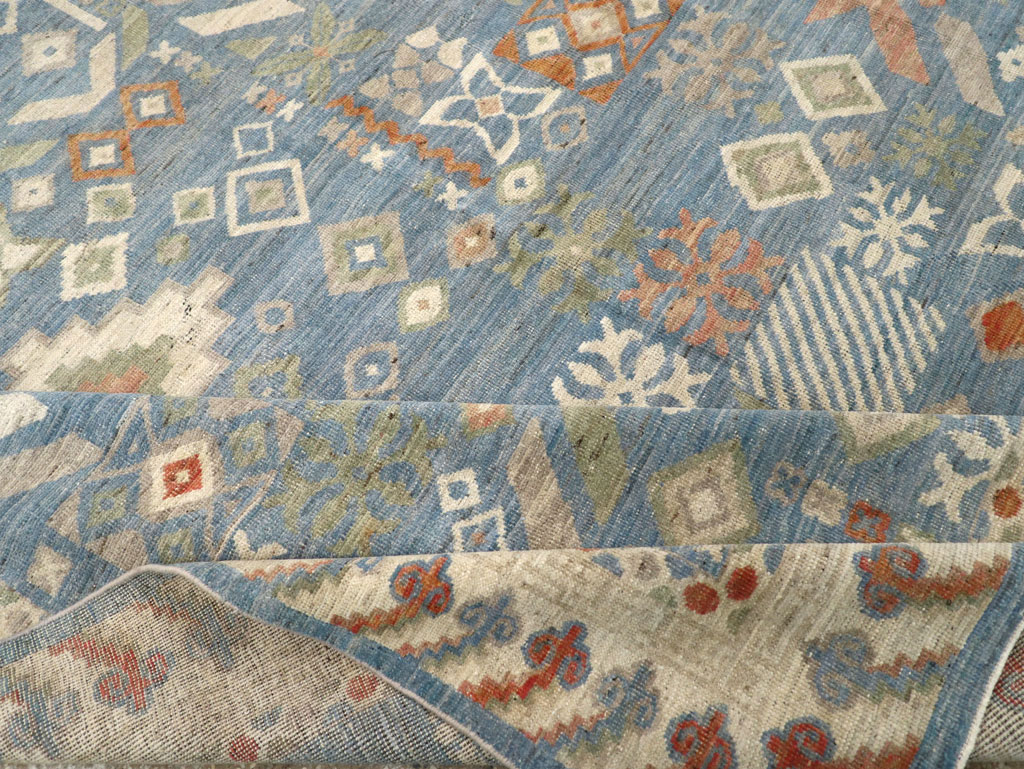 Modern East Turkestan Khotan Small Room Size Carpet, No.31734 - Staging