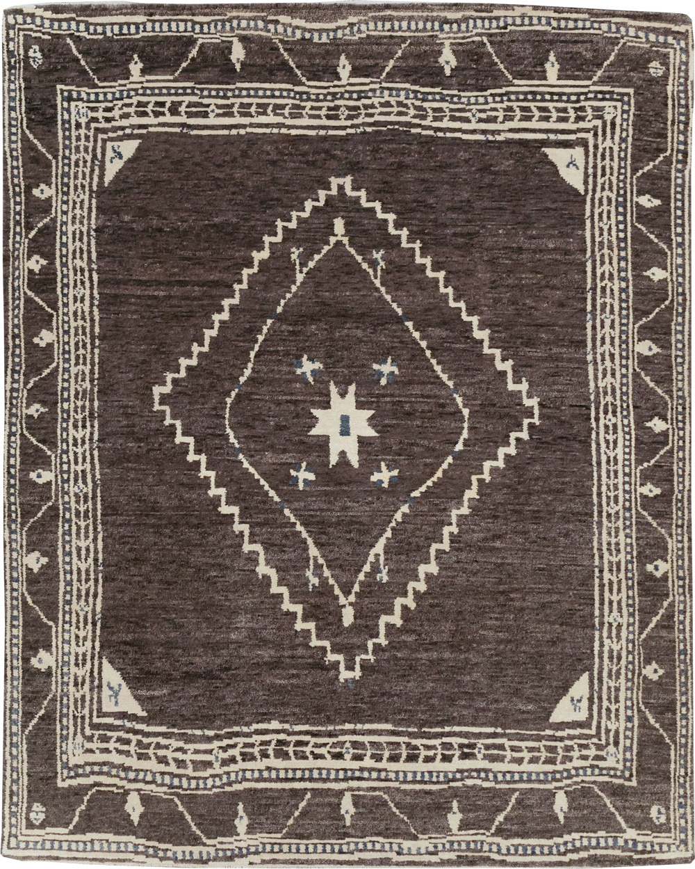 Tribal Style Modern Indian Agra Small Room Size Carpet, No.31737 - Staging