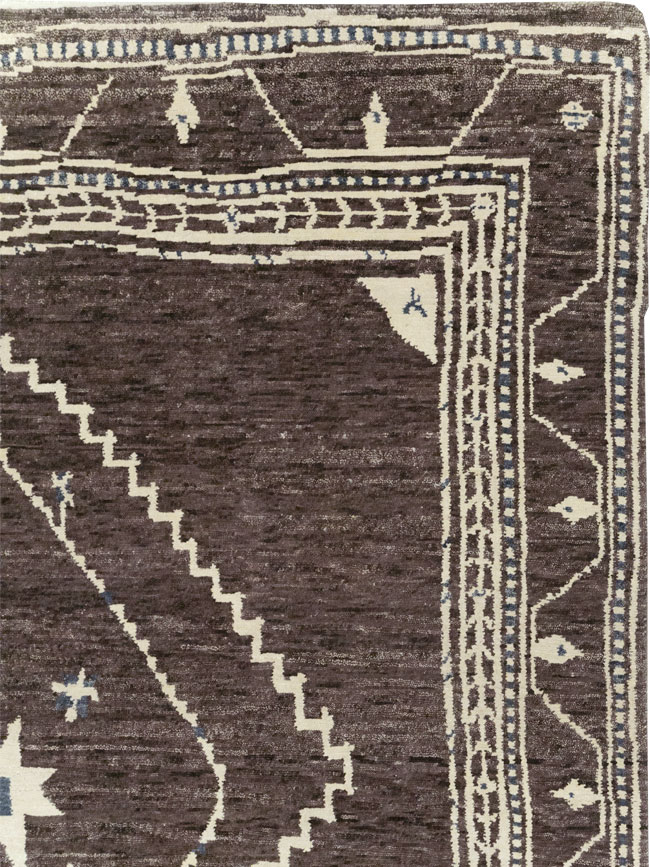 Tribal Style Modern Indian Agra Small Room Size Carpet, No.31737 - Staging