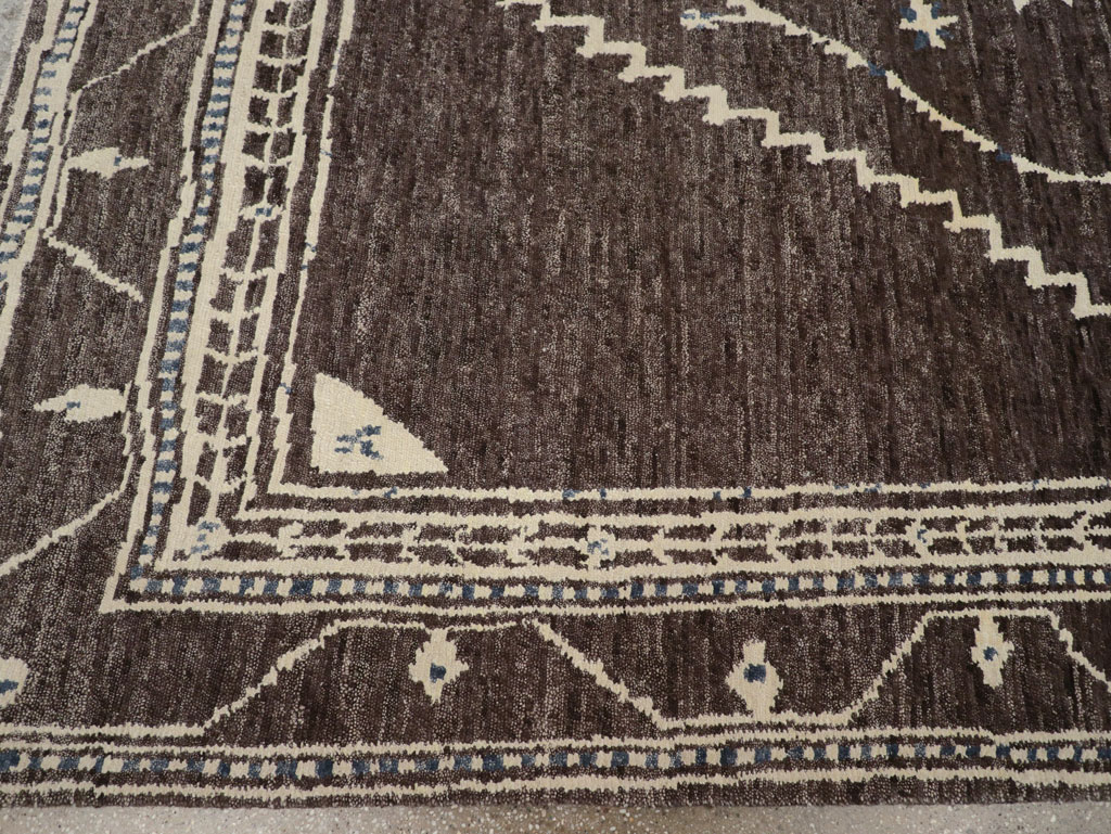 Tribal Style Modern Indian Agra Small Room Size Carpet, No.31737 - Staging