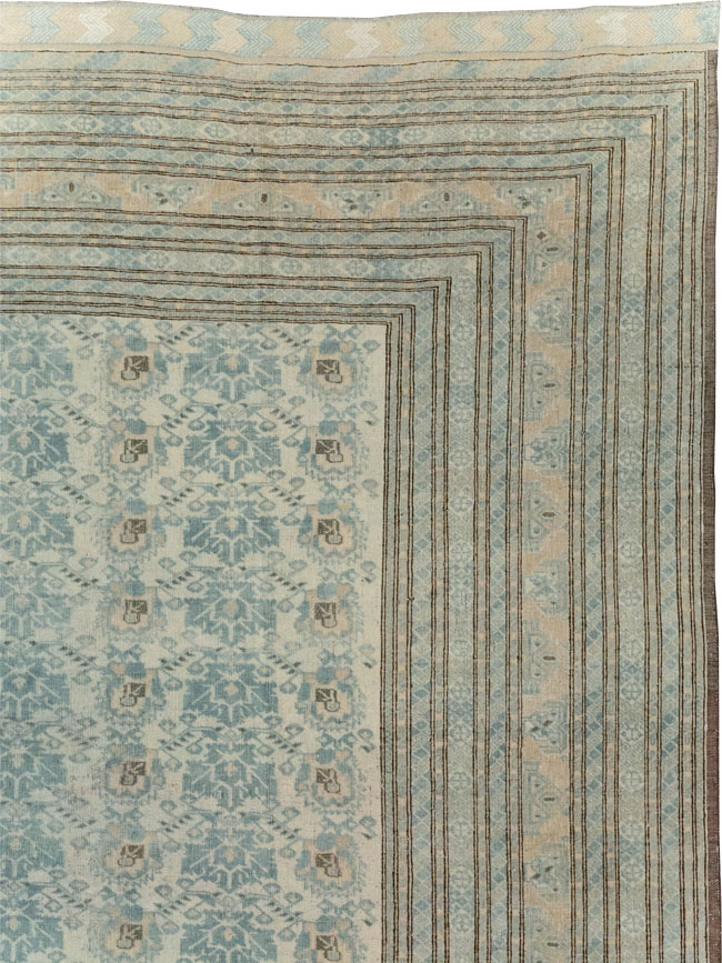 Antique Central Asian Turkoman Room Size Carpet, No.31738 - Staging