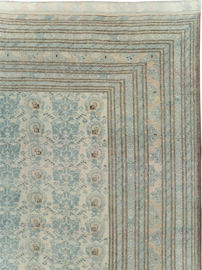 Antique Central Asian Turkoman Room Size Carpet, No.31738 - Staging