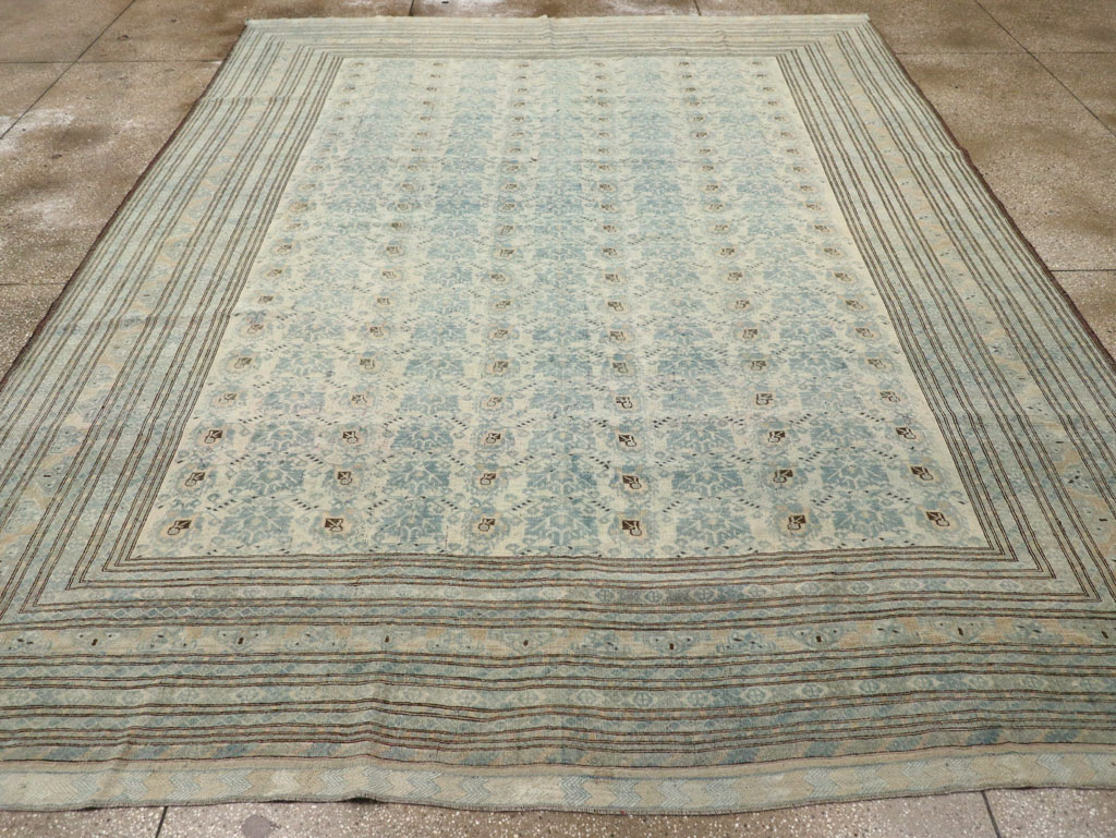 Antique Central Asian Turkoman Room Size Carpet, No.31738 - Staging