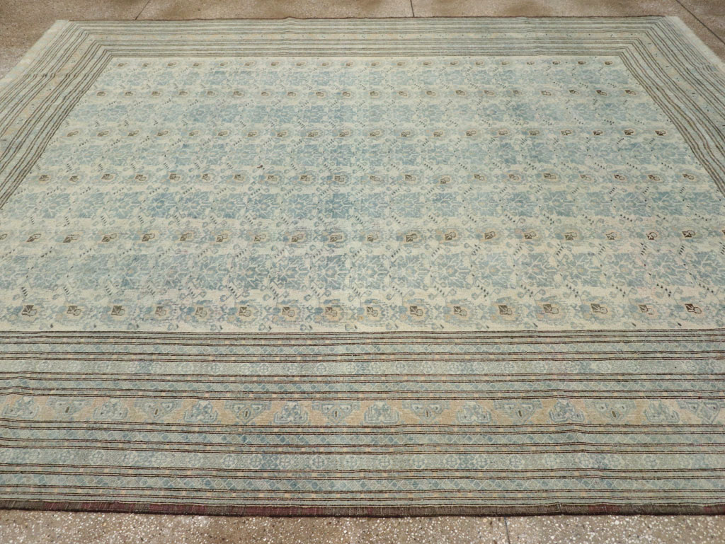 Antique Central Asian Turkoman Room Size Carpet, No.31738 - Staging