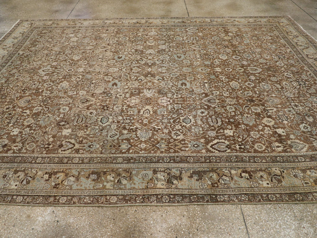 Antique Persian Bidjar Room Size Carpet, No.31740 - Staging