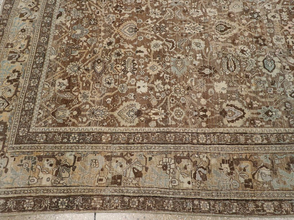 Antique Persian Bidjar Room Size Carpet, No.31740 - Staging