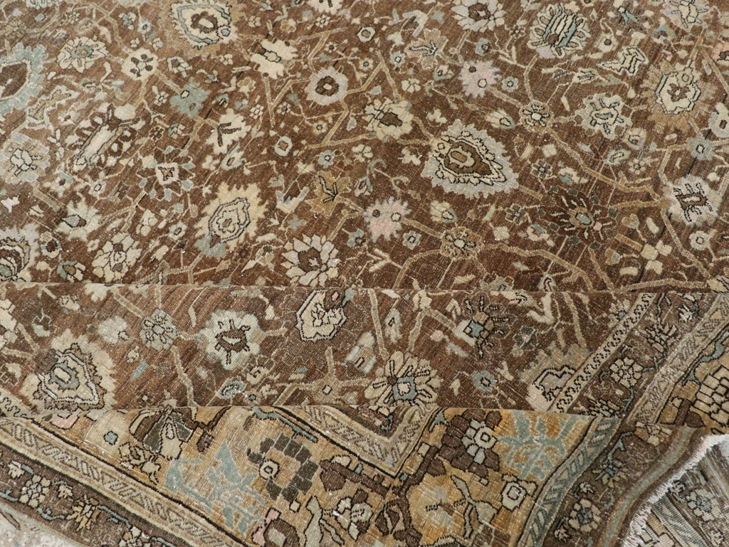 Antique Persian Bidjar Room Size Carpet, No.31740 - Staging