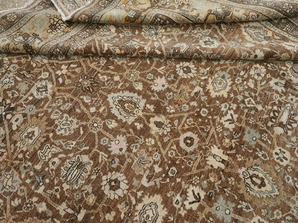 Antique Persian Bidjar Room Size Carpet, No.31740 - Staging