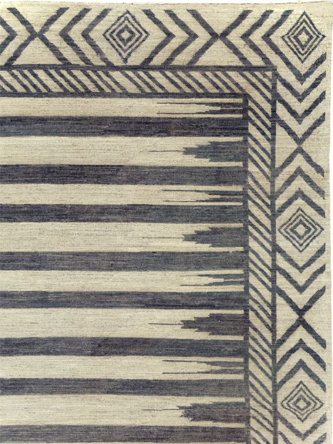 Modern East Turkestan Khotan Room Size Carpet, No.31758 - Staging