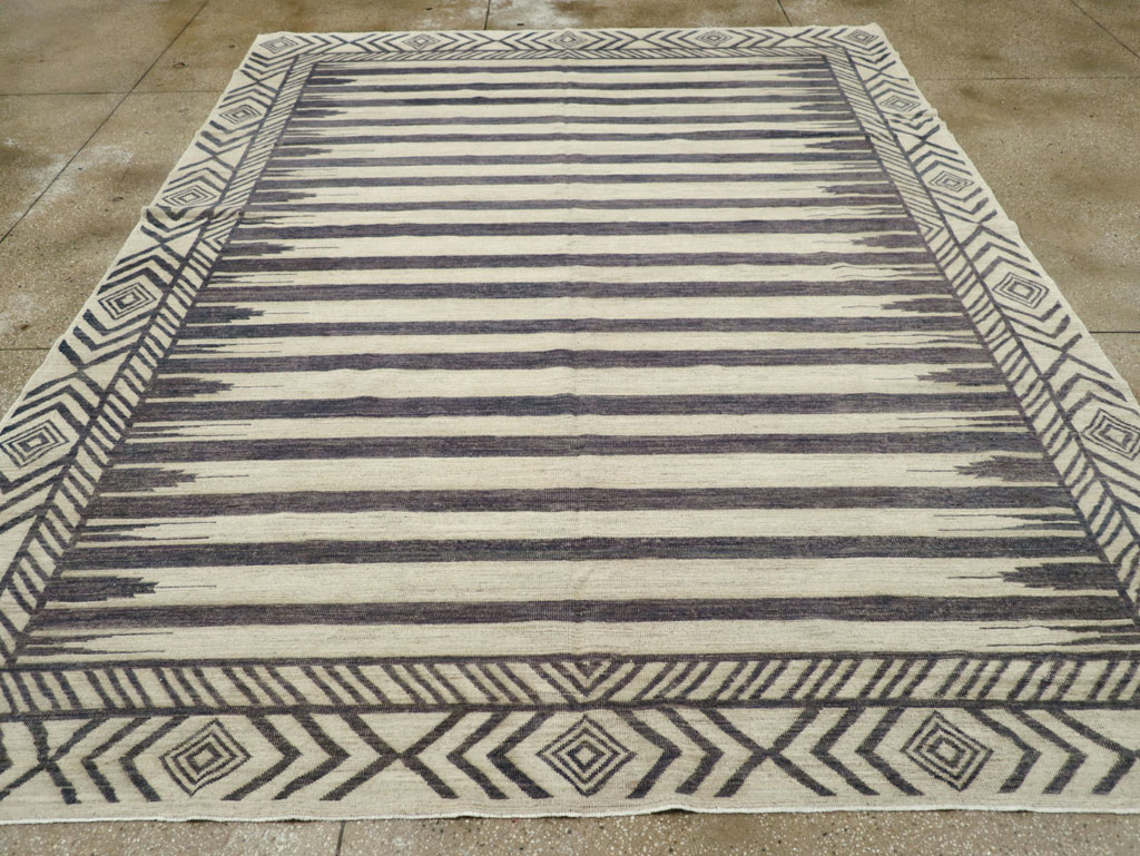 Modern East Turkestan Khotan Room Size Carpet, No.31758 - Staging