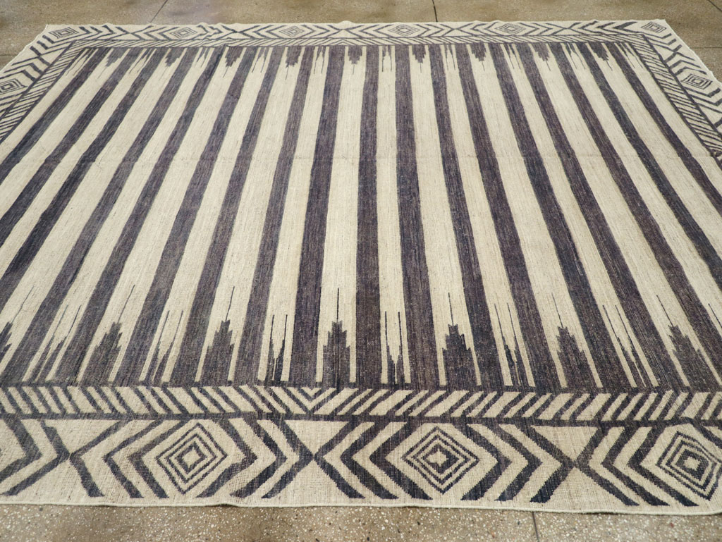 Modern East Turkestan Khotan Room Size Carpet, No.31758 - Staging