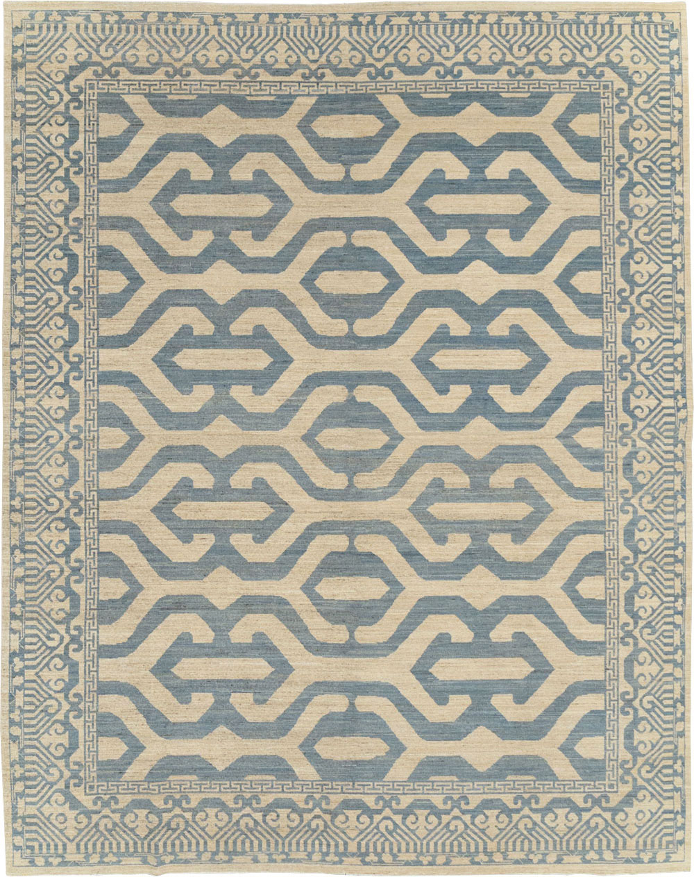 Modern East Turkestan Khotan Room Size Carpet, No.31759 - Staging