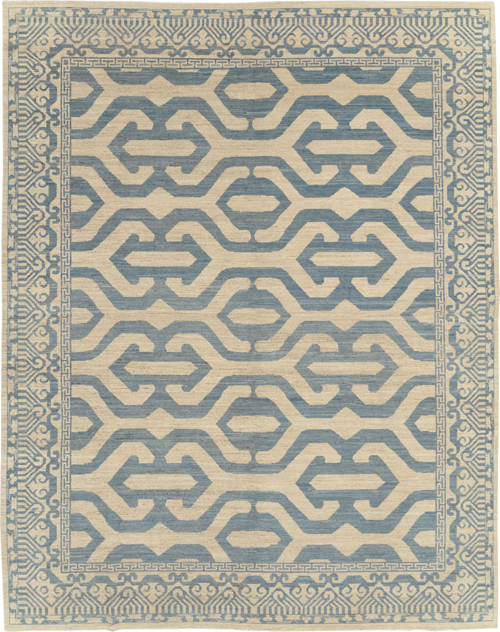 Modern East Turkestan Khotan Room Size Carpet, No.31759 - Staging