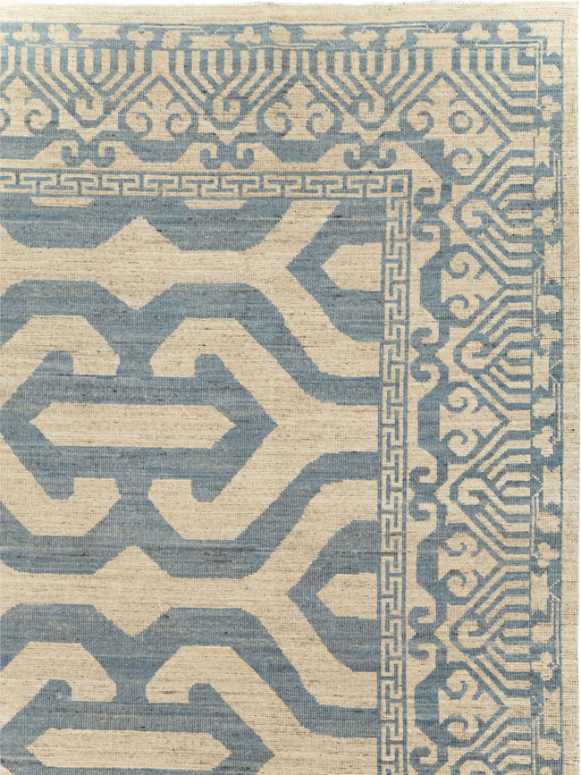 Modern East Turkestan Khotan Room Size Carpet, No.31759 - Staging