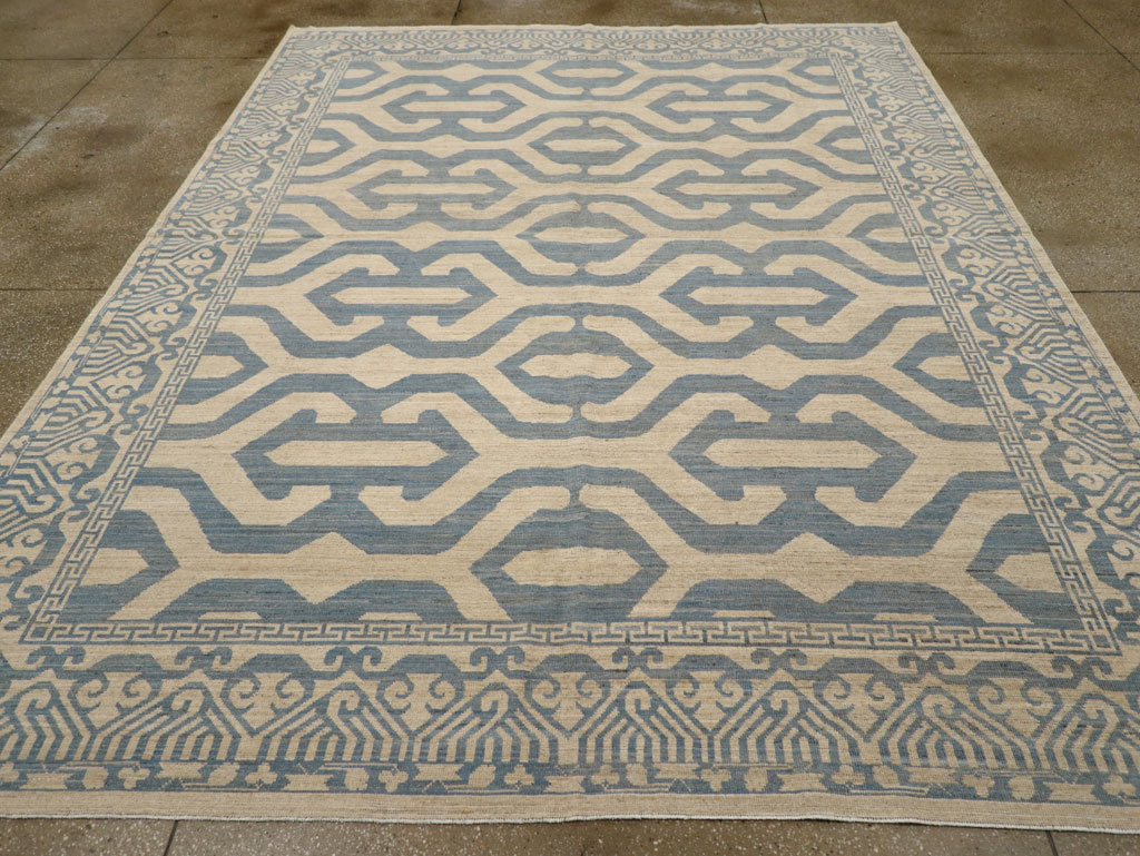 Modern East Turkestan Khotan Room Size Carpet, No.31759 - Staging