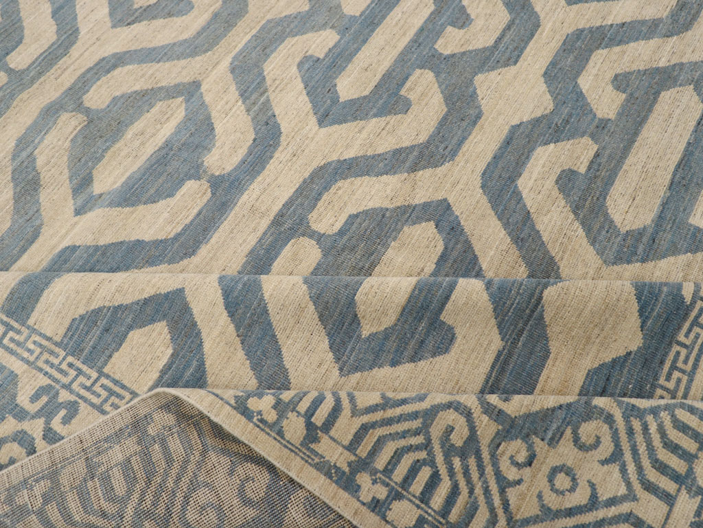 Modern East Turkestan Khotan Room Size Carpet, No.31759 - Staging