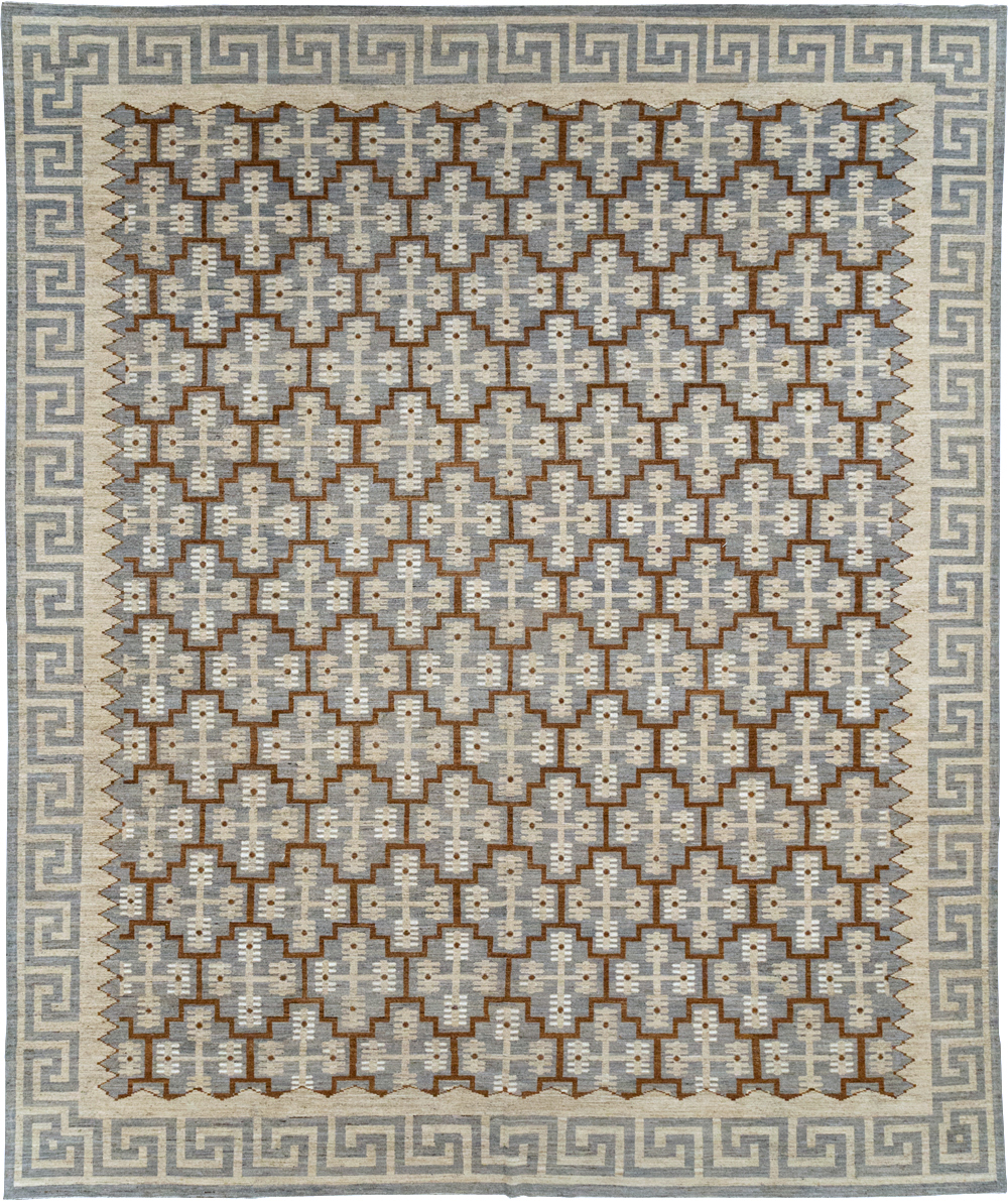 Modern East Turkestan Khotan Large Room Size Carpet, No.31764 - Staging