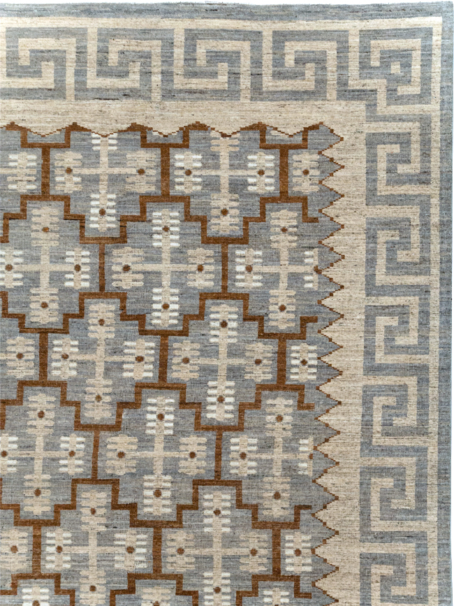 Modern East Turkestan Khotan Large Room Size Carpet, No.31764 - Staging
