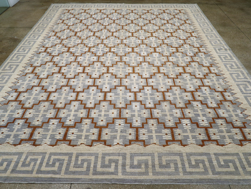 Modern East Turkestan Khotan Large Room Size Carpet, No.31764 - Staging