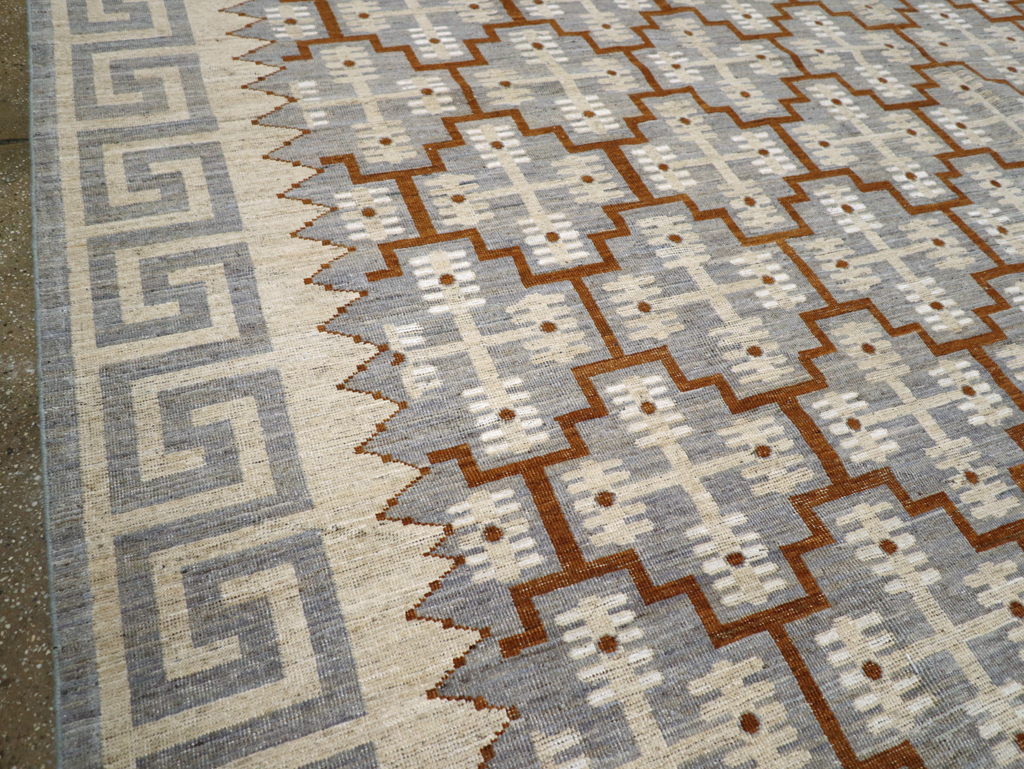 Modern East Turkestan Khotan Large Room Size Carpet, No.31764 - Staging