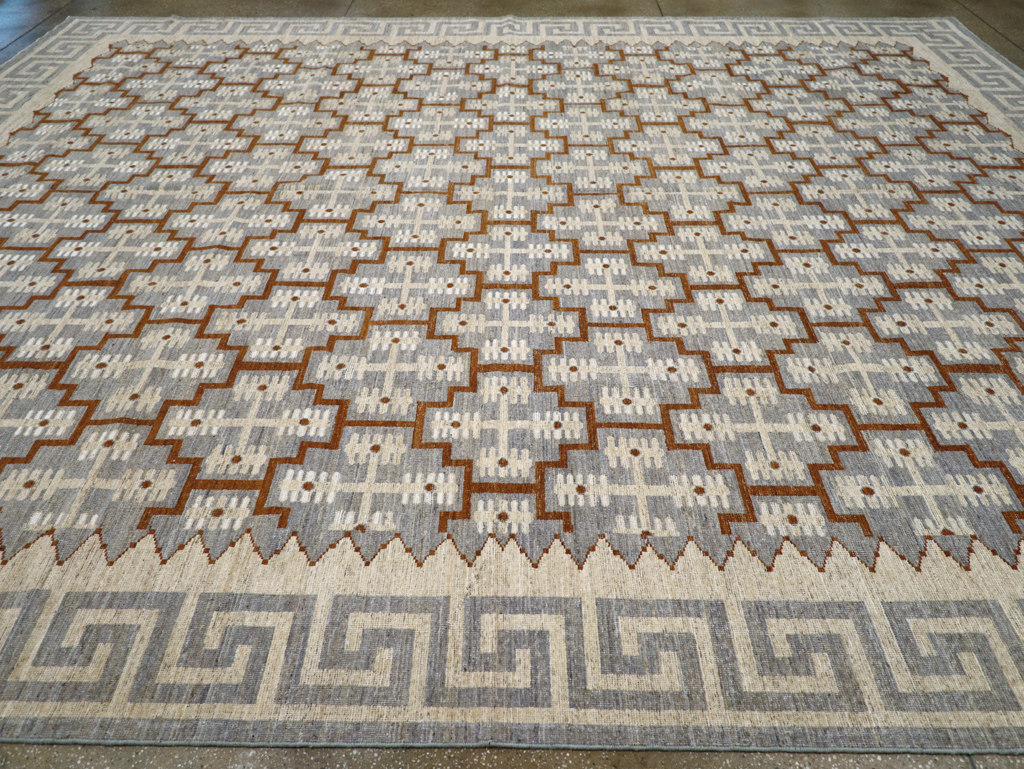 Modern East Turkestan Khotan Large Room Size Carpet, No.31764 - Staging