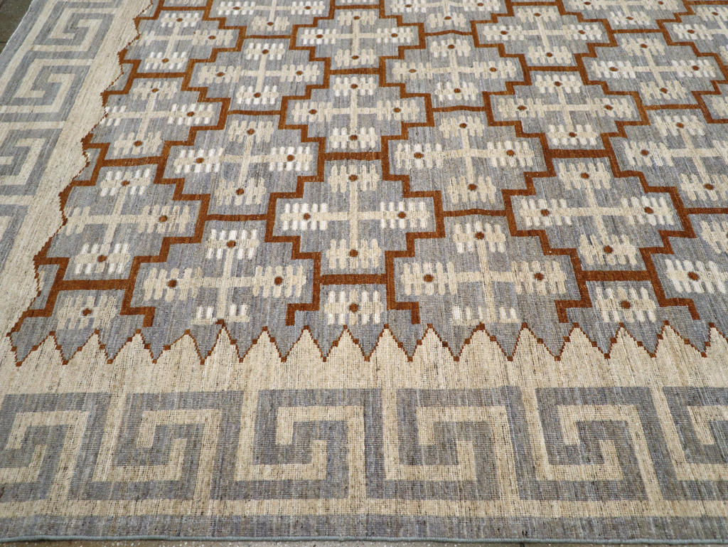 Modern East Turkestan Khotan Large Room Size Carpet, No.31764 - Staging