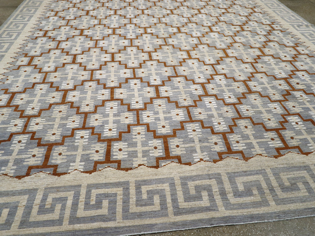 Modern East Turkestan Khotan Large Room Size Carpet, No.31764 - Staging