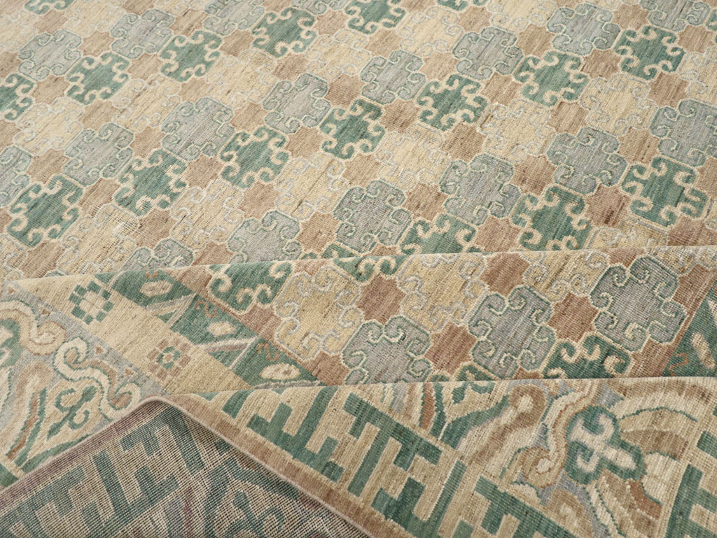 Modern East Turkestan Khotan Large Room Size Carpet, No.31769 - Staging