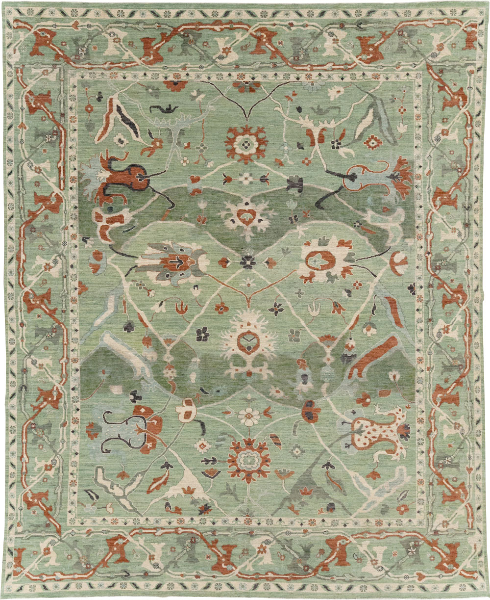 Modern East Turkestan Khotan Room Size Carpet, No.31770 - Staging