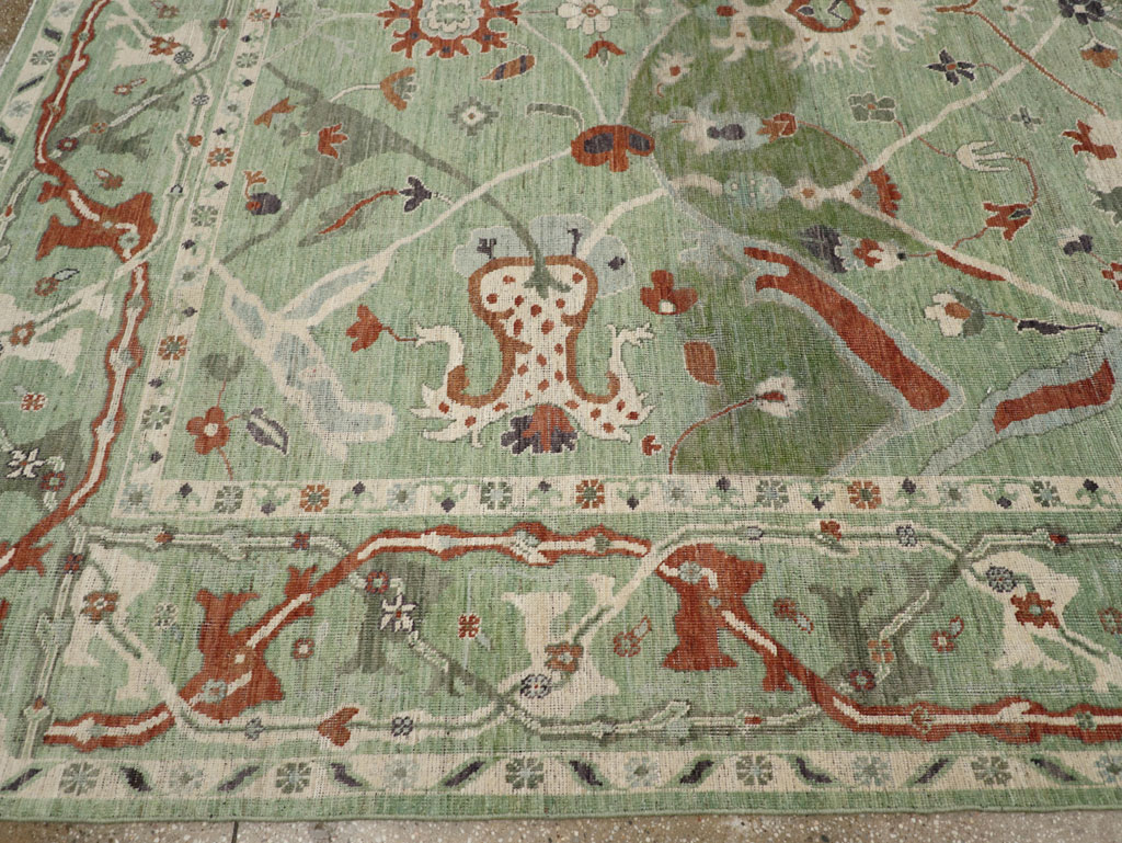 Modern East Turkestan Khotan Room Size Carpet, No.31770 - Staging