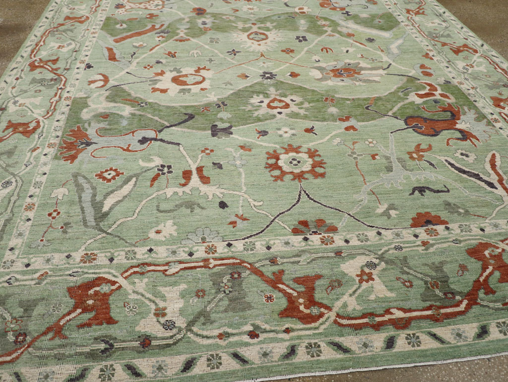 Modern East Turkestan Khotan Room Size Carpet, No.31770 - Staging