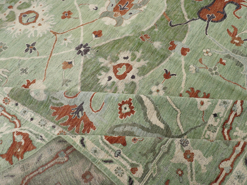 Modern East Turkestan Khotan Room Size Carpet, No.31770 - Staging