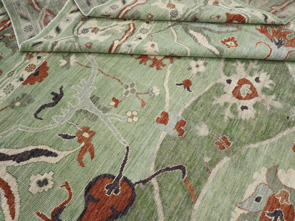 Modern East Turkestan Khotan Room Size Carpet, No.31770 - Staging