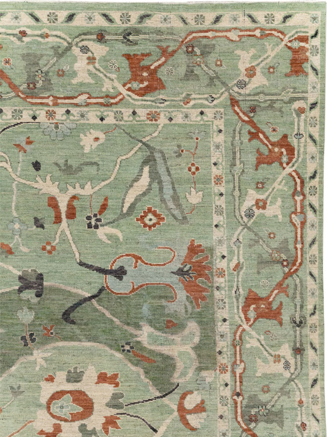 Modern East Turkestan Khotan Room Size Carpet, No.31770 - Staging