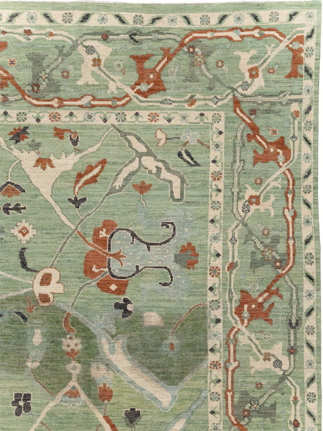 Modern East Turkestan Khotan Room Size Carpet, No.31770 - Staging