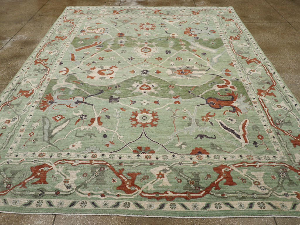 Modern East Turkestan Khotan Room Size Carpet, No.31770 - Staging