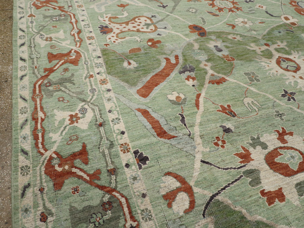 Modern East Turkestan Khotan Room Size Carpet, No.31770 - Staging