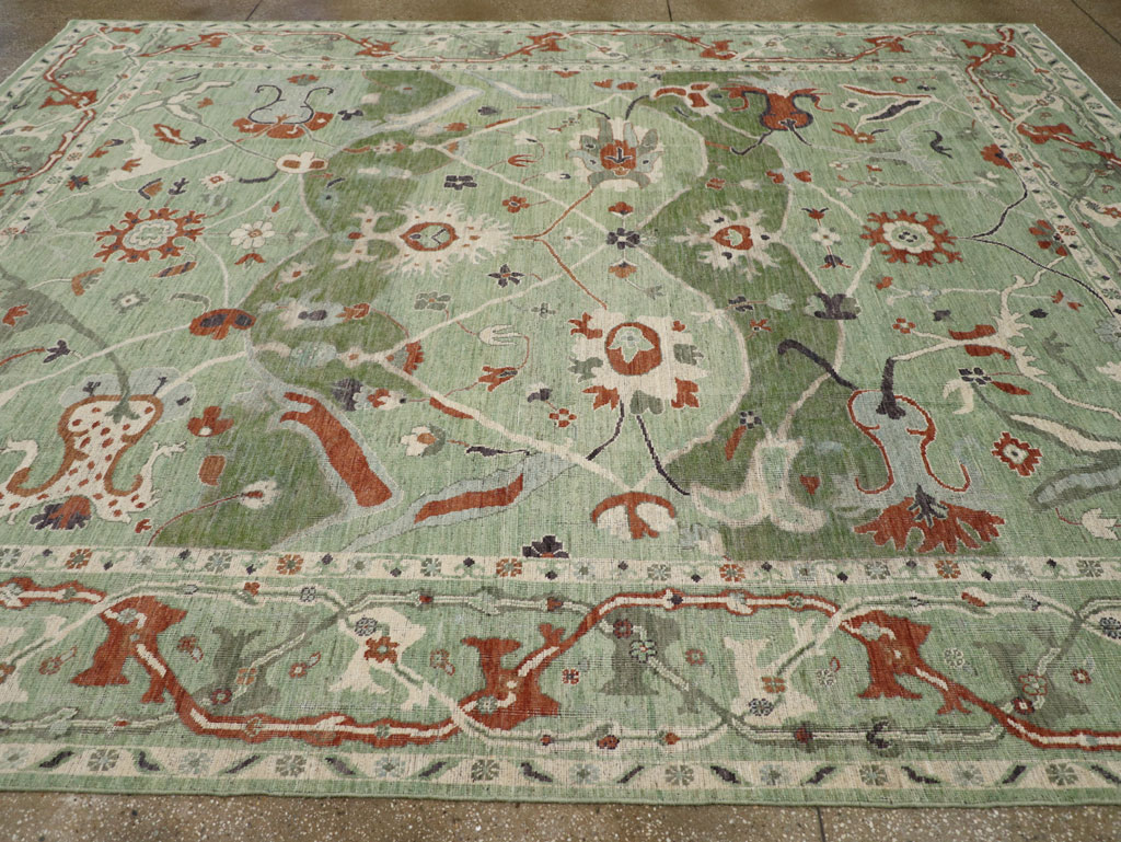 Modern East Turkestan Khotan Room Size Carpet, No.31770 - Staging