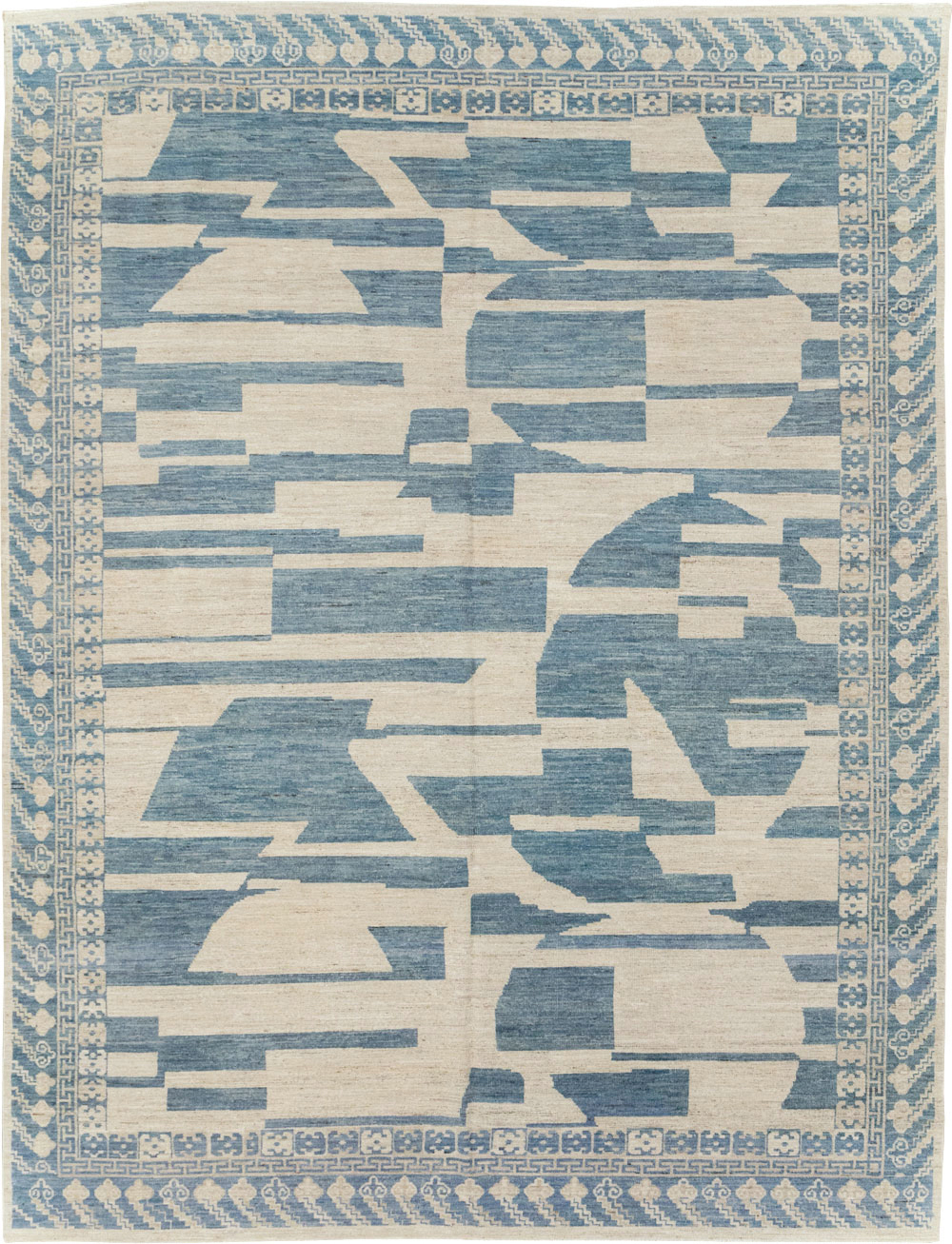 Modern East Turkestan Khotan Room Size Carpet, No.31771 - Staging