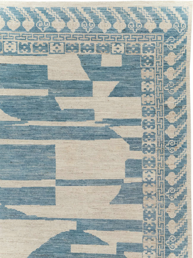 Modern East Turkestan Khotan Room Size Carpet, No.31771 - Staging